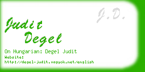 judit degel business card